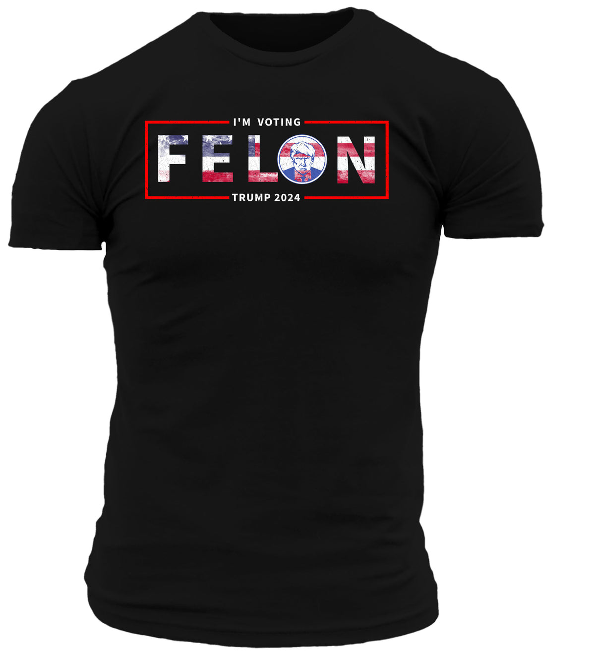 I&#39;m Voting Felon 2024 USA T-Shirt